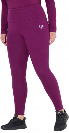 Ulla Popken Faux Fur Lined Stretch Leggings Pink Berry - Jeans & Hosen in Großen Größen – Plus Size Damenmode - Jeans & Hosen, EU 42–70