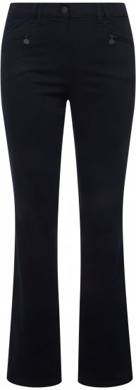 Ulla Popken Basic Mony Tapered Leg Stretch Pants Navy - Jeans & Hosen in Großen Größen – Plus Size Damenmode - Jeans & Hosen, EU 42–70