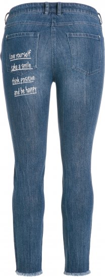 Ulla Popken Positive Thoughts Slim Leg Sarah Fit Stretch Jeans Blue Denim - DAMENBEKLEIDUNG 40-66 - 