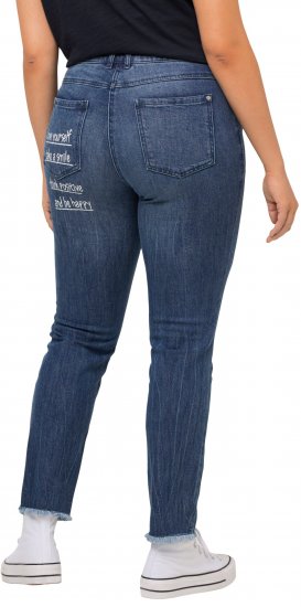 Ulla Popken Positive Thoughts Slim Leg Sarah Fit Stretch Jeans Blue Denim - DAMENBEKLEIDUNG 40-66 - 