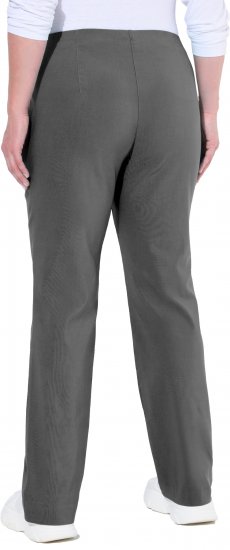 Ulla Popken Bengaline Elastic Waist Thermal Pants Graphite Grey - Hosen - Große Hosen für Damen