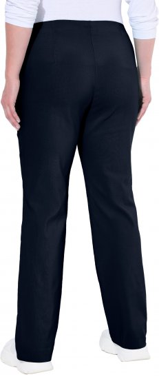 Ulla Popken Bengaline Elastic Waist Thermal Pants Navy - Jeans & Hosen in Großen Größen – Plus Size Damenmode - Jeans & Hosen, EU 42–70