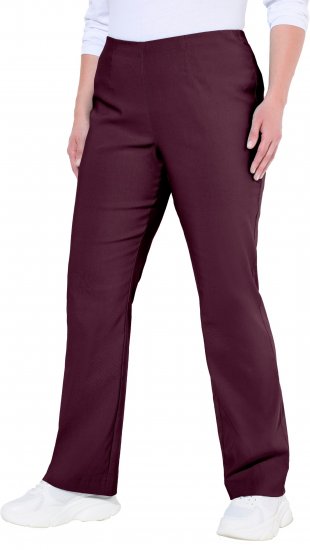 Ulla Popken Bengaline Elastic Waist Thermal Pants Aubergine - Jeans & Hosen in Großen Größen – Plus Size Damenmode - Jeans & Hosen, EU 42–70