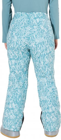 Ulla Popken Floral Print Ski Pants Ice Green - Jeans & Hosen in Großen Größen – Plus Size Damenmode - 
