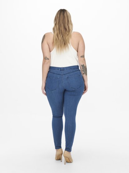 Only Carmakoma Thunder Life Skinny Fit Jeans Blue Denim - Jeans & Hosen in Großen Größen – Plus Size Damenmode - 