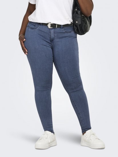 Only Carmakoma Thunder Life Skinny Fit Jeans Blue Denim - Jeans & Hosen in Großen Größen – Plus Size Damenmode - 