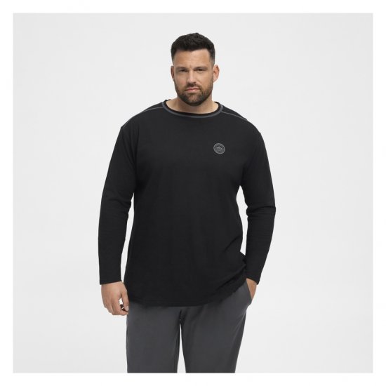 North Latitude Py Jersey O-Neck Long Sleeve Black - Langärmlige T-Shirts für Herren - Langärmlige T-Shirts für Herren