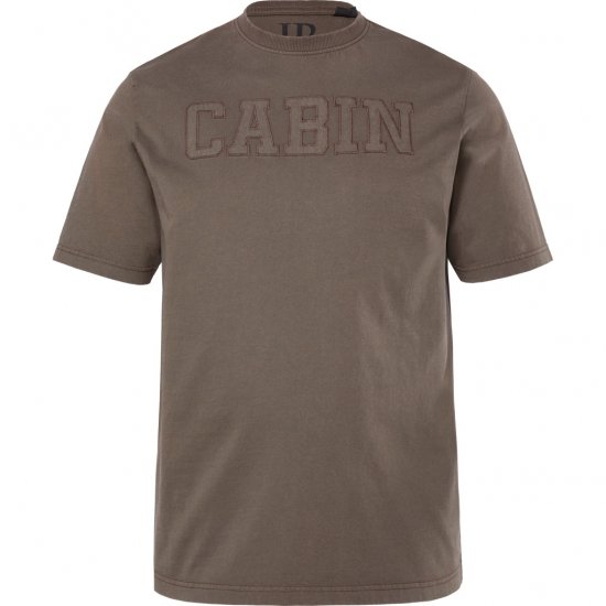 JP1880 T-Shirt Cabin Vintage Mocha - Herren-T-shirts - Herren-T-Shirts in großen Größen