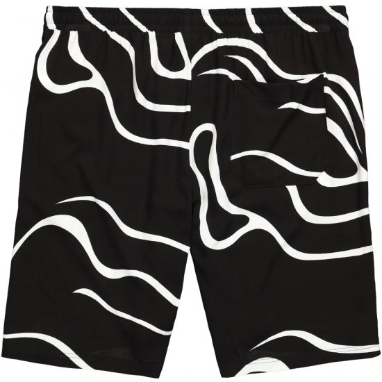 JP1880 Bermuda Shorts Soft Viscose All-over Print Black - Herrenshorts - Herrenshorts in großen Größen