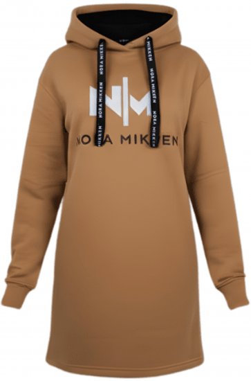 Nora Mikken KADRI WHITE Long Hoodie Camel - Sweaters & hoodies - 