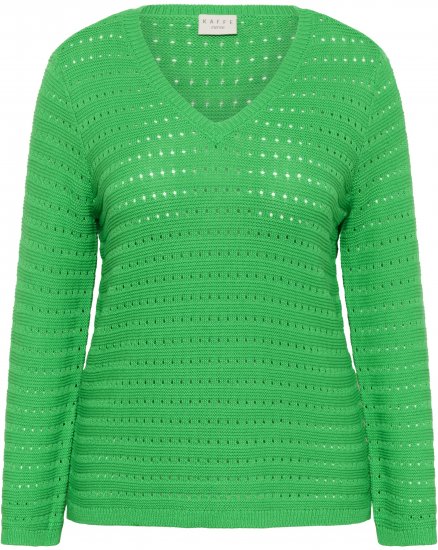 Kaffe Curve Metty Pullover Bright Green - Strickpullover - 