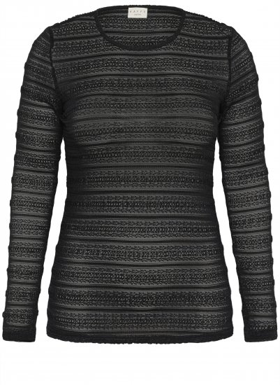 Kaffe Curve Hanna Lace Long Sleeve T-Shirt - Langarmshirts - 