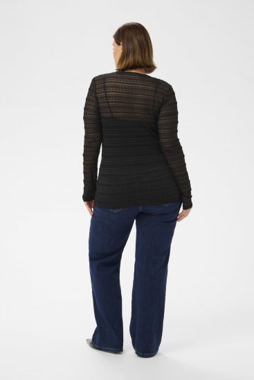 Kaffe Curve Hanna Lace Long Sleeve T-Shirt - Langarmshirts - 