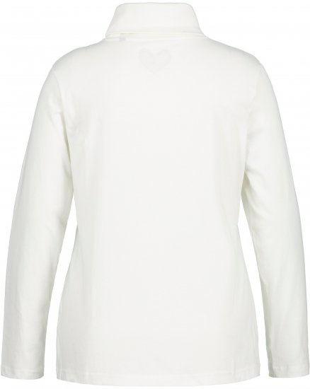 Ulla Popken Basic Long Sleeve Slim Fit Turtleneck Natural - Hoodies & Sweatshirts - 