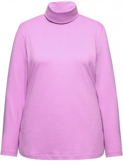 Ulla Popken Basic Long Sleeve Slim Fit Turtleneck Amethyst - Hoodies & Sweatshirts - 