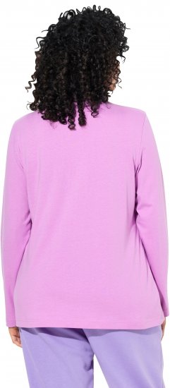 Ulla Popken Basic Long Sleeve Slim Fit Turtleneck Amethyst - Hoodies & Sweatshirts - 