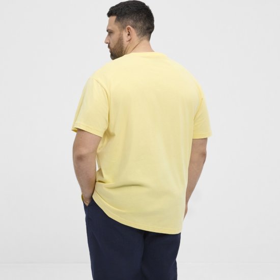 North Latitude T-Shirt Printed Short Sleeve Yellow - Herren-T-shirts - Herren-T-Shirts in großen Größen