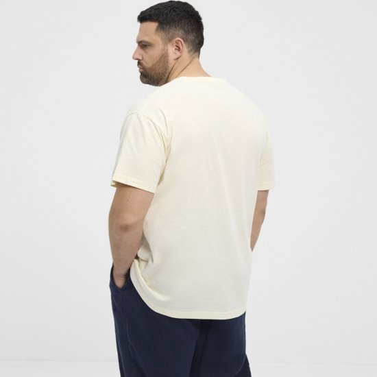North Latitude T-shirt Printed Short Sleeve Off-White - Herren-T-shirts - Herren-T-Shirts in großen Größen