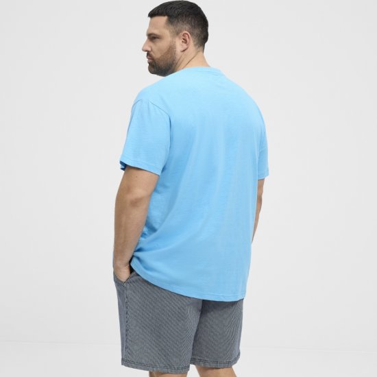 North Latitude T-Shirt Printed Turquoise - Herren-T-shirts - Herren-T-Shirts in großen Größen