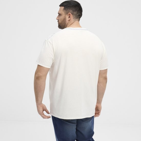 North Latitude T-Shirt Printed Short Sleeve White - Herren-T-shirts - Herren-T-Shirts in großen Größen