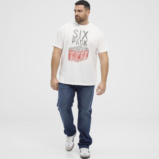 North Latitude T-Shirt Coca-Cola White - Herren-T-shirts - Herren-T-Shirts in großen Größen