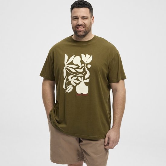 North Latitude T-Shirt Lazy Days Green - Herren-T-shirts - Herren-T-Shirts in großen Größen