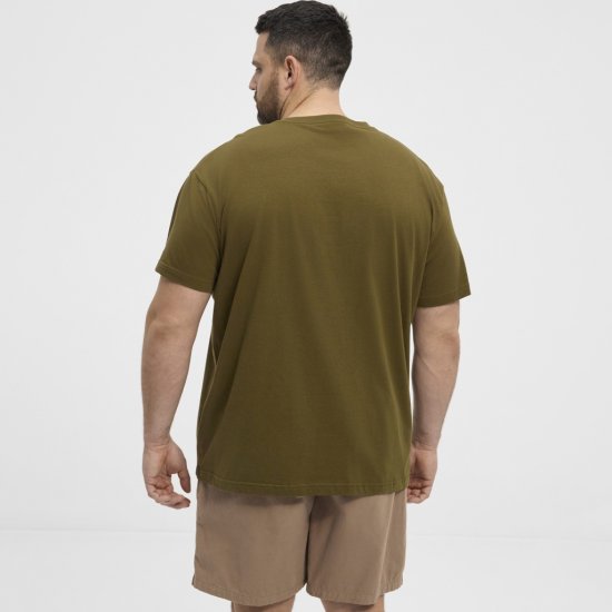 North Latitude T-Shirt Lazy Days Green - Herren-T-shirts - Herren-T-Shirts in großen Größen
