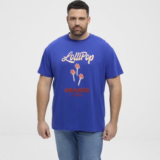 North Latitude T-Shirt Lollipop Blue - Herren-T-shirts - Herren-T-Shirts in großen Größen