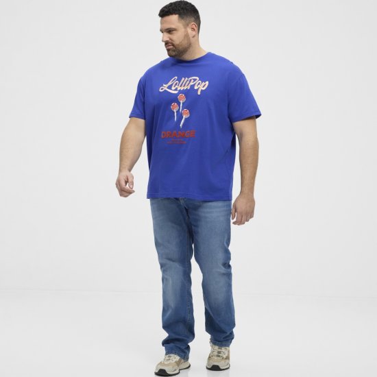 North Latitude T-Shirt Lollipop Blue - Herren-T-shirts - Herren-T-Shirts in großen Größen