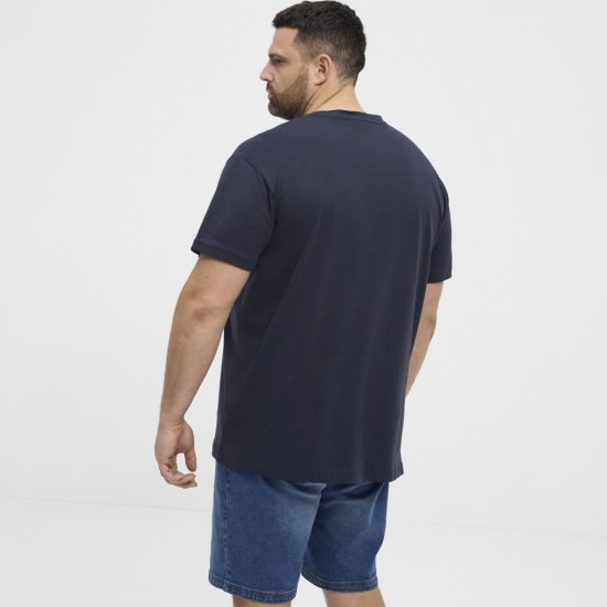 North Latitude T-Shirt Ice Cream Navy - Herren-T-shirts - Herren-T-Shirts in großen Größen