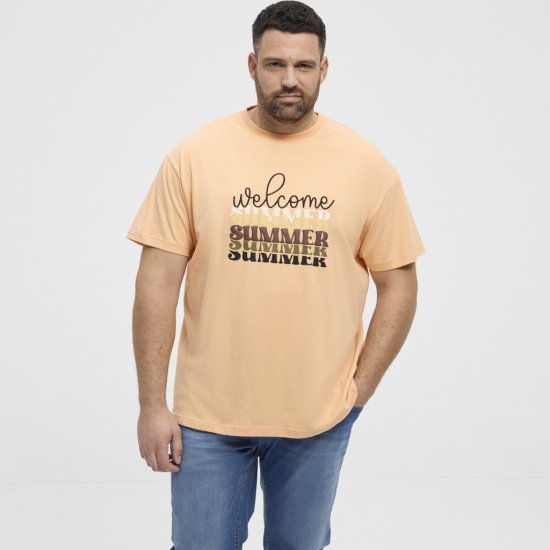 North Latitude T-Shirt Summer Peach - Herren-T-shirts - Herren-T-Shirts in großen Größen