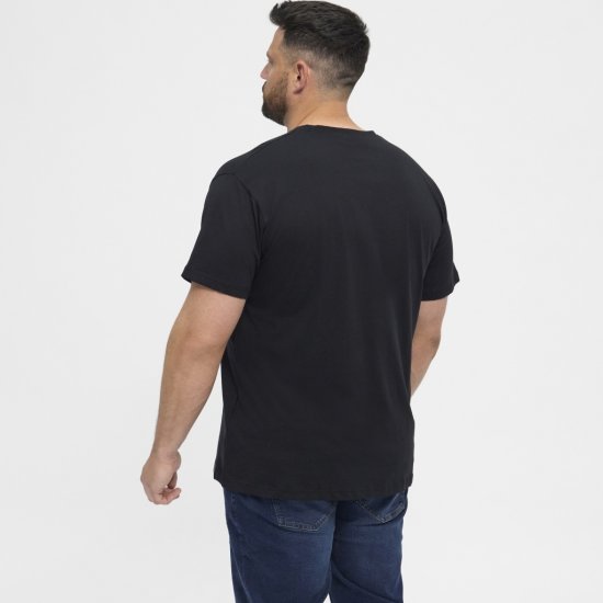 North Latitude T-Shirt 2-Pack Black - Herren-T-shirts - Herren-T-Shirts in großen Größen