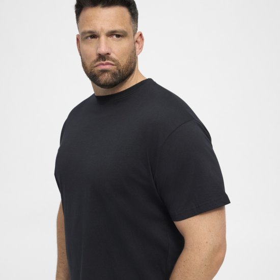 North Latitude T-Shirt 2-Pack Black - Herren-T-shirts - Herren-T-Shirts in großen Größen