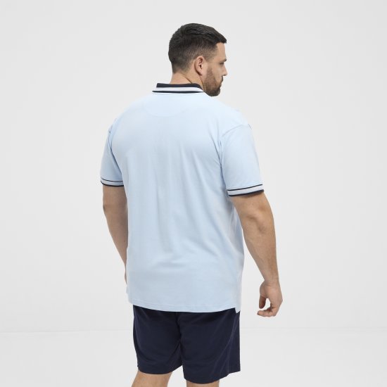 North Latitude Polo Pique Short Sleeve Light Blue - Polo-shirts für herren - Polo-Shirts für Herren in großen Größen