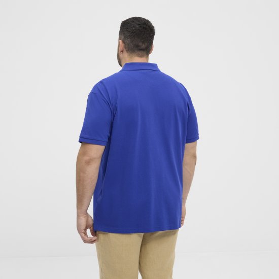 North Latitude Polo Pique Print Short Sleeve Cobalt Blue - Polo-shirts für herren - Polo-Shirts für Herren in großen Größen