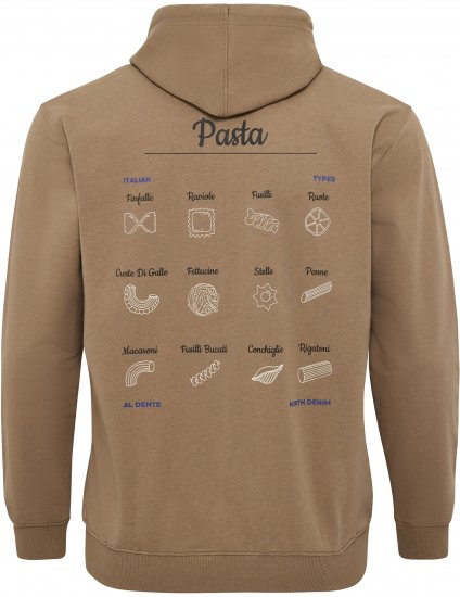 North Latitude Hoodie with Zipper Dark Sand - Herren-sweater und -hoodies - Herren-Sweater und -Hoodies in großen Größen