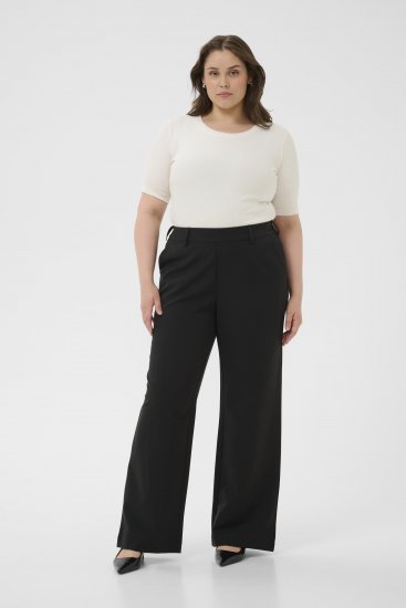 Kaffe Curve Halley Hose Schwarz - Jeans & Hosen in Großen Größen – Plus Size Damenmode - 