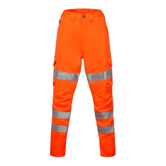 Leo Pennymoor EcoViz Women's Poly/Cotton Cargo Trousers Orange - Arbeitskleidung - 