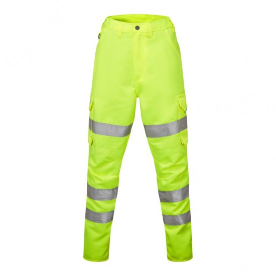 Leo Pennymoor EcoViz Women's Poly/Cotton Cargo Trousers Yellow - Arbeitskleidung - Damen Workwear in großen Größen