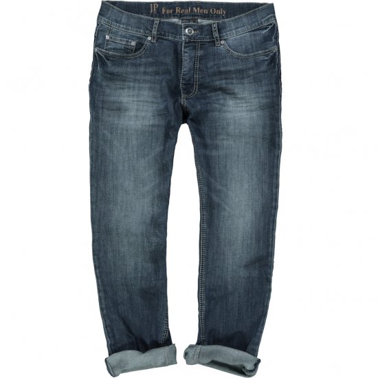 JP1880 Jeans Straight Fit Super Stretch Denim Used Blue - Herren-jeans & -hosen - Herren-Jeans & -Hosen in großen Größen