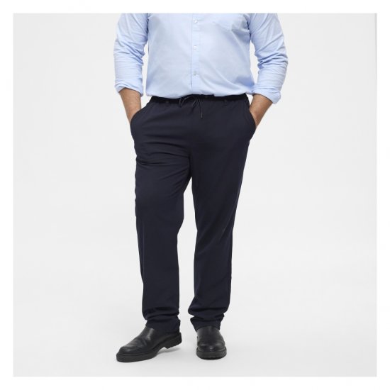 North Latitude Dress Pants Elastic Waist Navy Blue - Herrenhosen in großen größen - Herrenhosen in großen Größen
