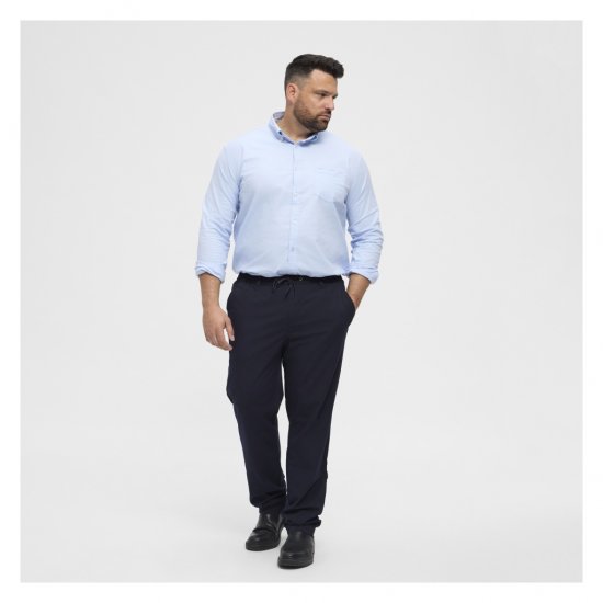North Latitude Dress Pants Elastic Waist Navy Blue - Herrenhosen in großen größen - Herrenhosen in großen Größen