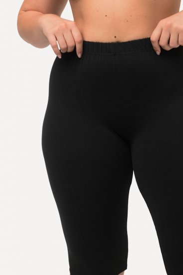 Ulla Popken Stretch Knit Bike Shorts Black - Ulla Popken - Ulla Popken Große Größen