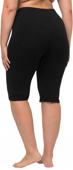 Ulla Popken Stretch Knit Bike Shorts Black - Jeans & Hosen in Großen Größen – Plus Size Damenmode - Jeans & Hosen, EU 42–70