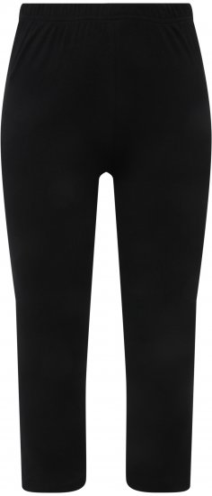 Ulla Popken Basic Stretch Knit Capris Black - Jeans & Hosen in Großen Größen – Plus Size Damenmode - Jeans & Hosen, EU 42–70