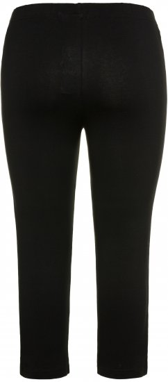 Ulla Popken Basic Stretch Knit Capris Black - Jeans & Hosen in Großen Größen – Plus Size Damenmode - Jeans & Hosen, EU 42–70