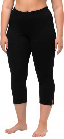 Ulla Popken Basic Stretch Knit Capris Black - Jeans & Hosen in Großen Größen – Plus Size Damenmode - Jeans & Hosen, EU 42–70