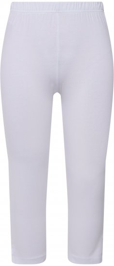 Ulla Popken Basic Stretch Knit Capris White - Jeans & Hosen in Großen Größen – Plus Size Damenmode - Jeans & Hosen, EU 42–70