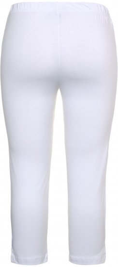 Ulla Popken Basic Stretch Knit Capris White - Jeans & Hosen in Großen Größen – Plus Size Damenmode - Jeans & Hosen, EU 42–70