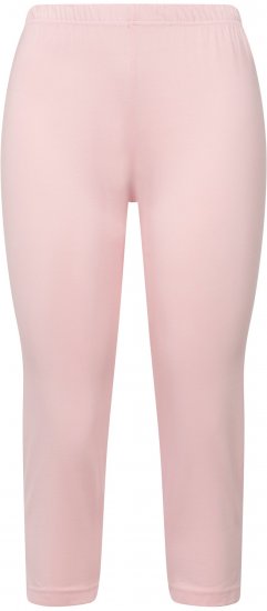 Ulla Popken Basic Stretch Knit Capris Pink - Jeans & Hosen in Großen Größen – Plus Size Damenmode - 